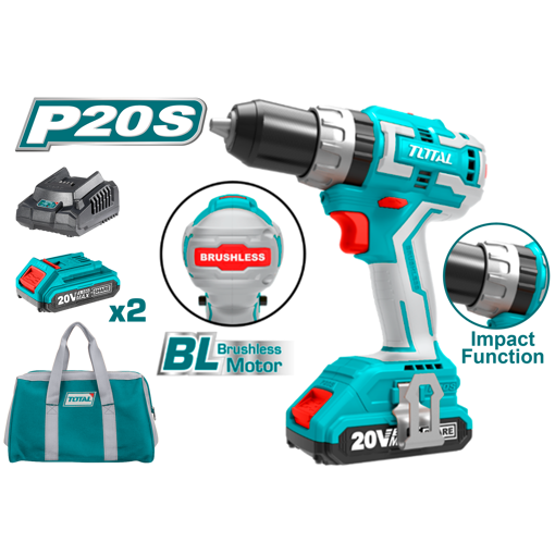 Picture of Lithium-Ion Brushless Impact Drill. Torque settings: 23+1+1 (Cordless)