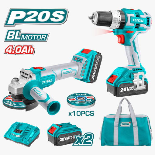 Picture of Lithium-Ion Cordless 2-Pc. Combo Kit (Cordless Drill and Angle Grinder
