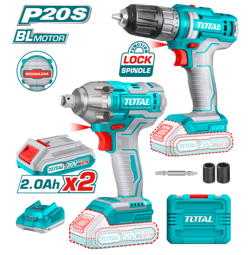 Picture of Lithium-Ion Cordless 2-Pc. Combo Kit (Cordless drill and Impact Wrench)