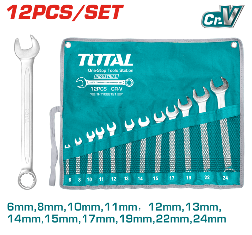 Picture of 12 Piece Combination Spanner Set 6-24mm