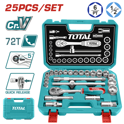 Picture of 25 Piece 1/2" Socket Set