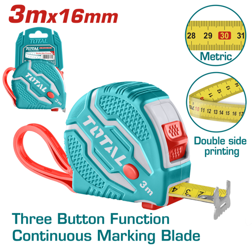 Picture of 3m x 16mm Steel Measuring Tape