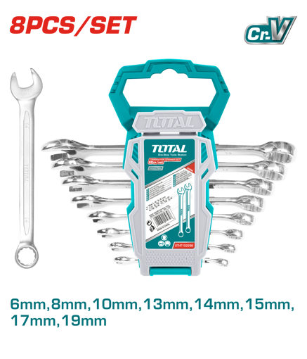 Picture of 8 Piece Combination Spanner Set 6-19mm