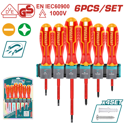 Picture of 6 Piece Insulated Screwdriver Set