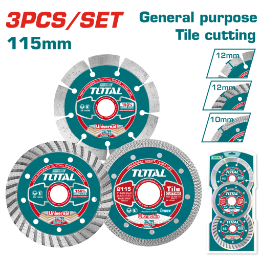 Picture of 3Pcs Diamond disc combo set