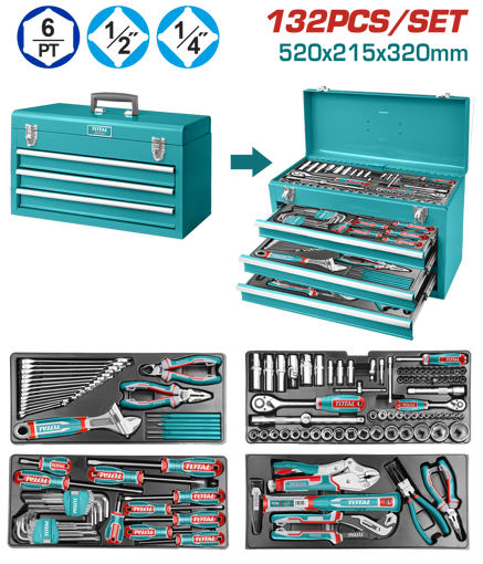 Picture of 132 Piece Tools Chest Set