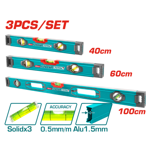 Picture of 3 Piece Spirit Level Set
