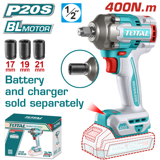 Picture of Lithium-Ion Impact Wrench 1/2" Brushless Motor 400N.m