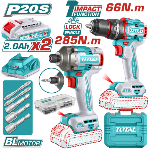Picture of Lithium-Ion Cordless 2-Pc. Combo Kit (Cordless Drill and Impact Driver)