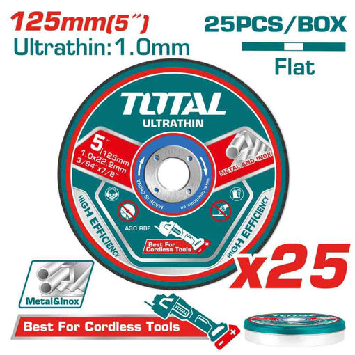 Picture of 125mm x 1.0mm Cutting Disk for Metal 25Pc Set