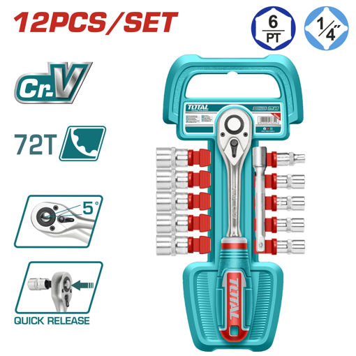 Picture of 12Pc 1/4" Socket set