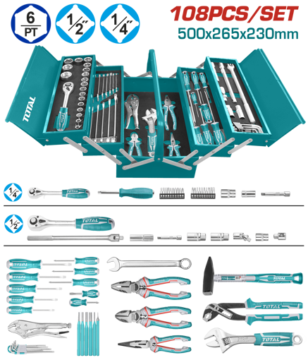 Picture of 108 Pcs tools chest set