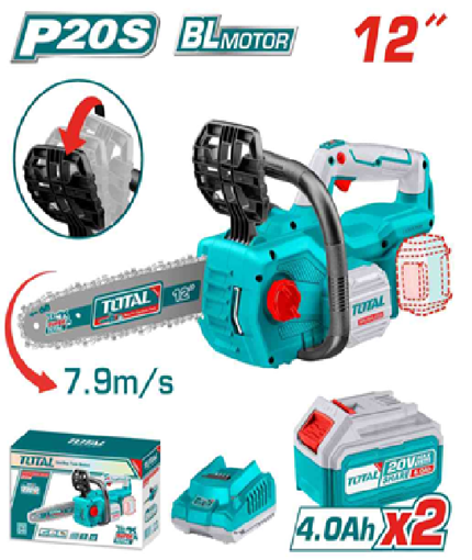 Picture of Lithium-Ion 20V Chain saw - Brushless Motor with 2x batteries and 1 x charger
